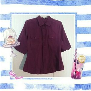 The Limited Purple Button Down size Large
